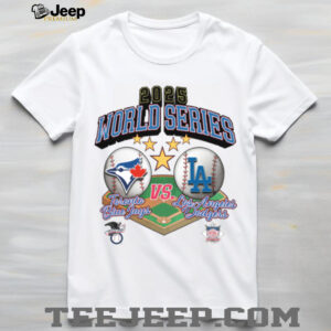 2025 MLB World Series Toronto Blue Jays Vs Dodgers Baseball Diamond Stars TShirt