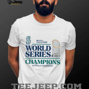 2025 Seattle Mariners World Series Champions Trophy Logo Graphic Tee Shirt