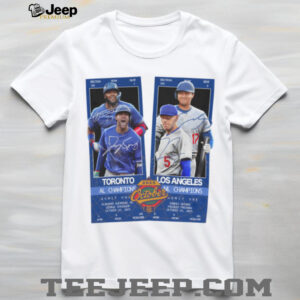 2025 World Series Baseball Ticket Card Blue Jays Dodgers Shirt