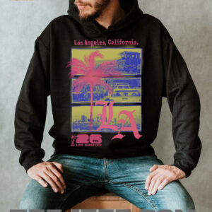 2026 FIFA World Cup Los Angeles Host City Poster Palm Street Soccer Skyline Shirt