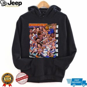 2026 Knicks Squad Full Roster Cartoon New York Basketball TShirt