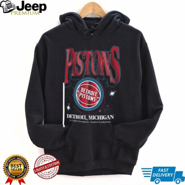 47 Detroit Pistons Black Flashbulb Foundation Short Sleeve Fashion T Shirt