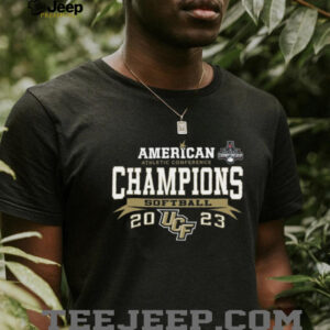 84 Black UCF Knights 2023 AAC Softball Conference Tournament Champions Locker Room T Shirt