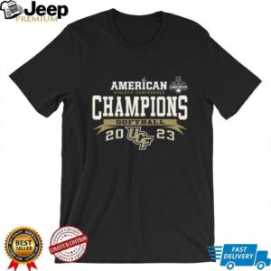 84 Black UCF Knights 2023 AAC Softball Conference Tournament Champions Locker Room T Shirt