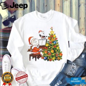 A Charlie Brown Christmas Snoopy at the Piano Holiday Special Peanuts T Shirt