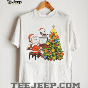 A Charlie Brown Christmas Snoopy at the Piano Holiday Special Peanuts T Shirt