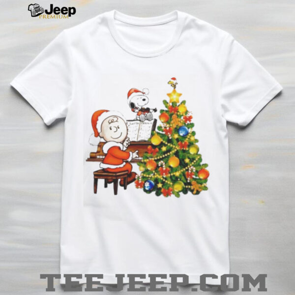 A Charlie Brown Christmas Snoopy at the Piano Holiday Special Peanuts T Shirt