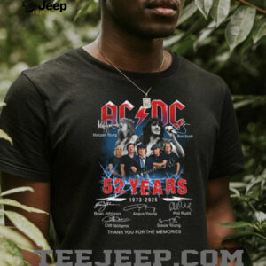 ACDC 52 Years 1973 2025 T Shirt