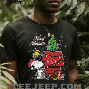 Boston Red Sox Merry Christmas With Snoopy Baby T Shirt