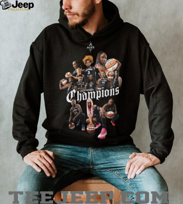 Aces Champions Shirt Las Vegas Aces 2025 Player Championship T Shirt