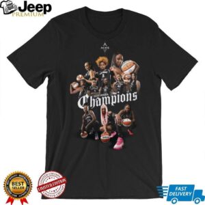 Aces Champions Shirt Las Vegas Aces 2025 Player Championship T Shirt