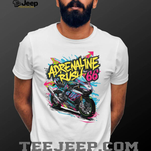 Adrenaline Rush Motorcycle T Shirt
