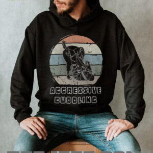 Aggressive cuddling vintage Jiu Jitsu shirt