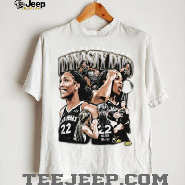 A’ja Wilson Jackie Young Las Vegas Aces Dynasty Duo T Shirt