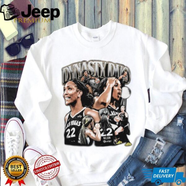A’ja Wilson Jackie Young Las Vegas Aces Dynasty Duo T Shirt
