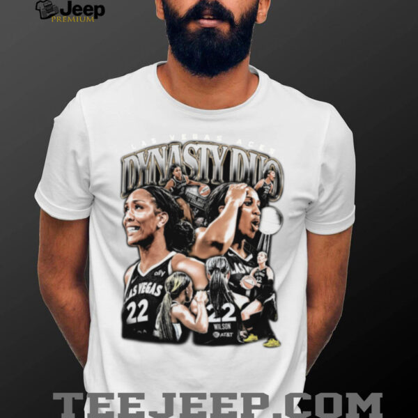 A’ja Wilson Jackie Young Las Vegas Aces Dynasty Duo T Shirt