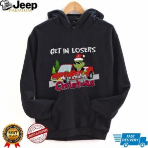 Alabama Crimson Tide Grinch Christmas T Shirt Get In Losers We’re Stealing Christmas Holiday Tee