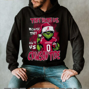 Alabama Crimson Tide They Hate Us Because They Ain't Us Grinch Christmas T Shirt