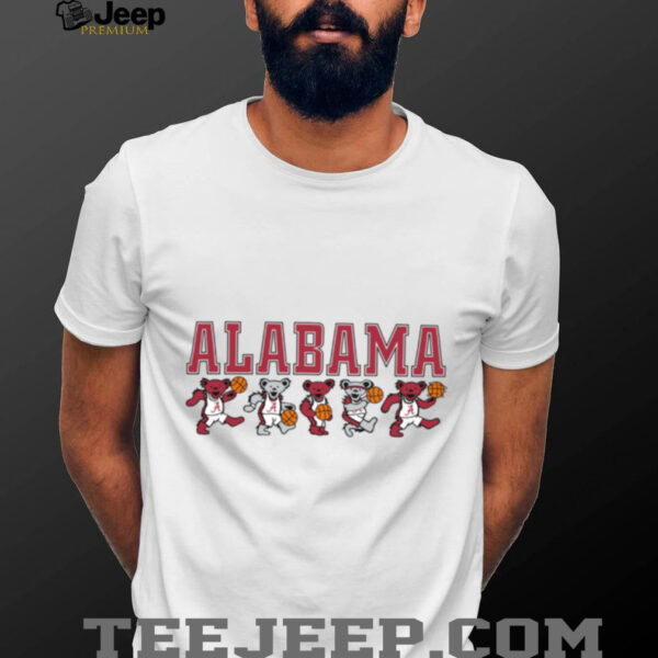 Alabama Crimson Tide X Grateful Dead Basketball Mascot Bears T Shirt Hoodie
