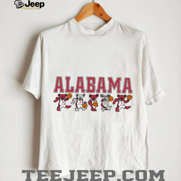 Alabama Crimson Tide X Grateful Dead Basketball Mascot Bears T Shirt Hoodie