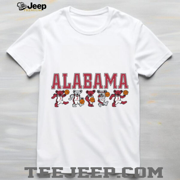 Alabama Crimson Tide X Grateful Dead Basketball Mascot Bears T Shirt Hoodie