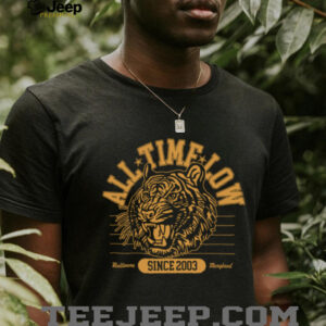 All Time Low Merch All Time Low Tiger Dateback T Shirt