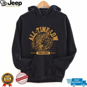 All Time Low Merch All Time Low Tiger Dateback T Shirt