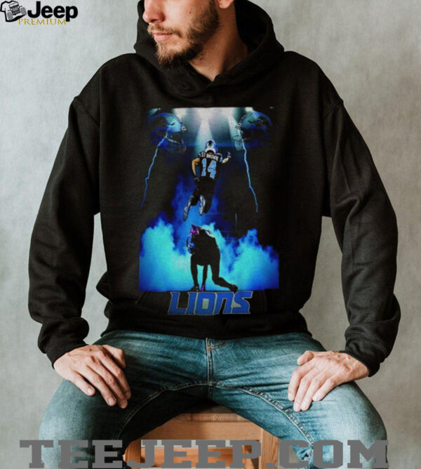 Amon Ra St Brown and Jahmyr Gibbs Spider man photo Detroit Lions Unstoppable duo shirt