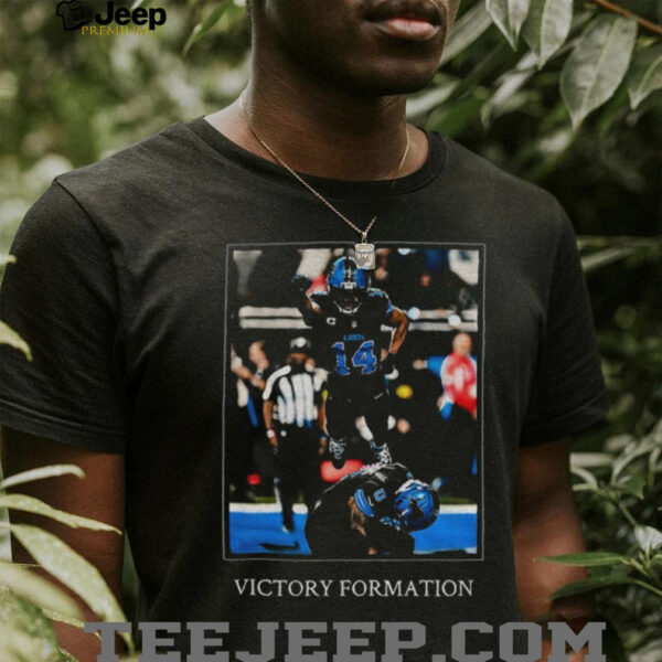 Amon Ra St Brown and Jahmyr Gibbs Spider man photo Detroit Lions Victory formation shirt