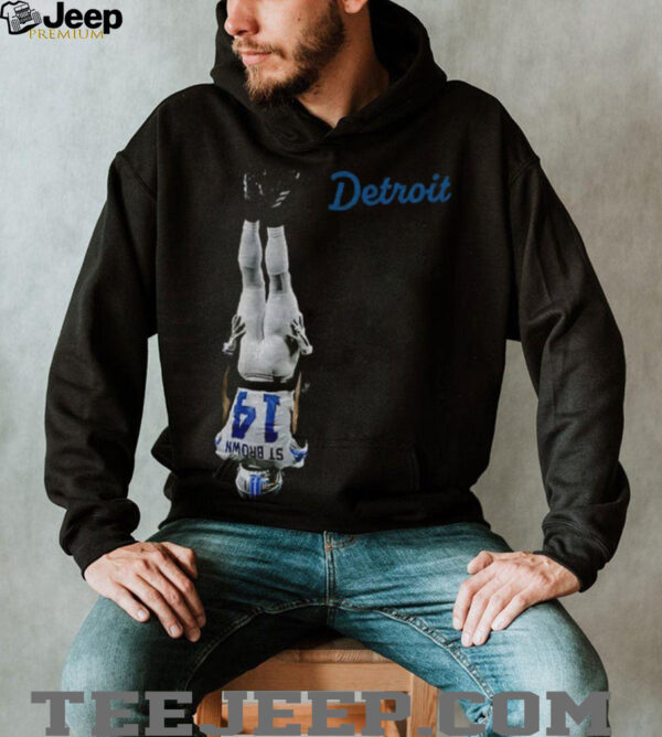 Amon Ra St. Brown Detroit Lions NFL Football 2025 upside down shirt