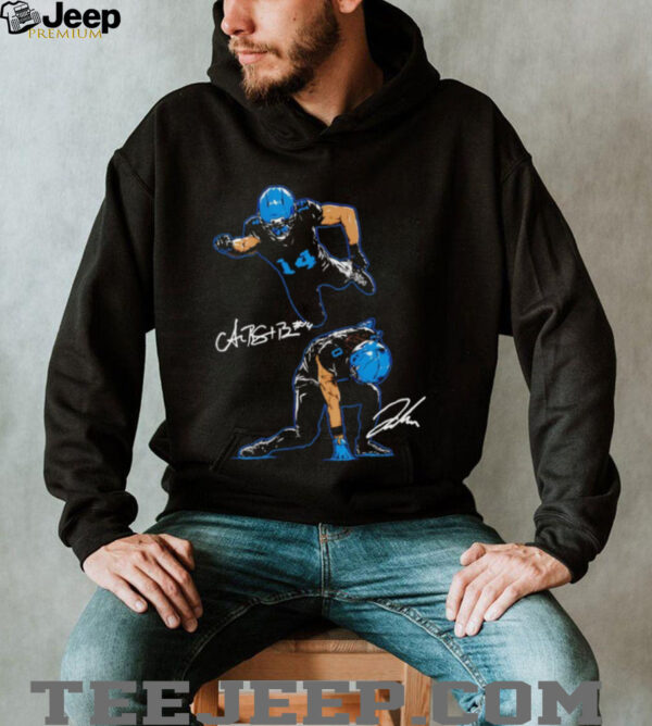 Amon Ra St. Brown and Jahmyr Gibbs Superheroes signature shirt