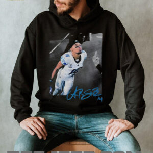 Amon Ra St. Brown kissing Detroit Lions NFL Football Game Day signature shirt