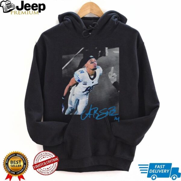 Amon Ra St. Brown kissing Detroit Lions NFL Football Game Day signature shirt