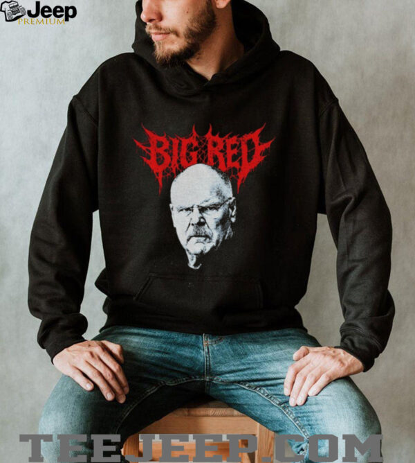 Andy Reid big face Death Metal Big Red Kansas City Chiefs NFL Football shirt
