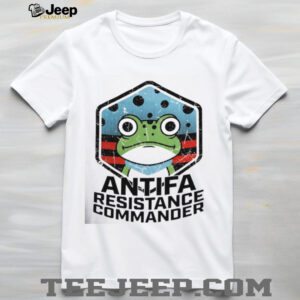 Antifa Resistance Commander Frog Emblem Portland Protest shirt