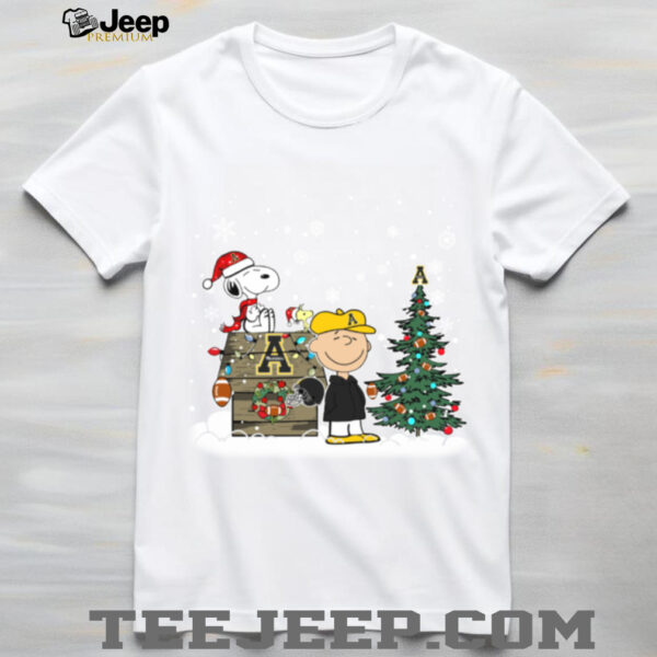 App State Mountaineers Snoopy Charlie Brown Christmas Holiday T Shirt