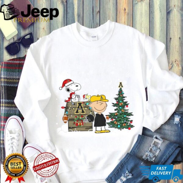 App State Mountaineers Snoopy Charlie Brown Christmas Holiday T Shirt