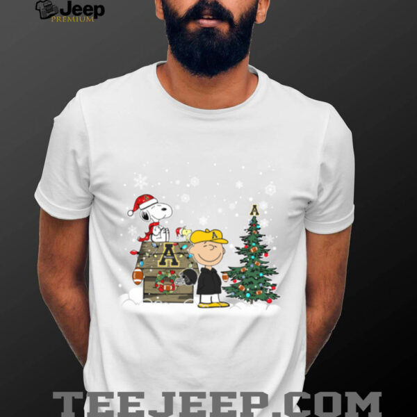 App State Mountaineers Snoopy Charlie Brown Christmas Holiday T Shirt