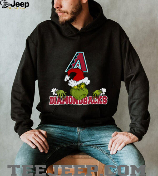 Arizona Diamondbacks Logo Baseball Grinch Christmas T Shirt