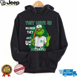 Athletics Grinch T Shirt They Hate Us Because They Ain’t Us Funny Christmas Tee