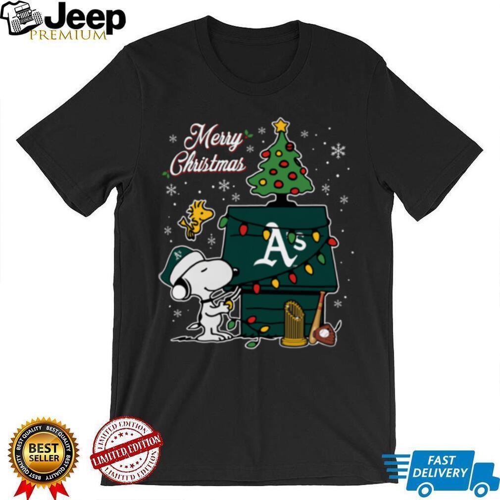 Athletics Merry Christmas Snoopy Baby T Shirt Holiday Baseball Tee Athletics Merry Christmas Snoopy Baby T Shirt Holiday Baseball Tee