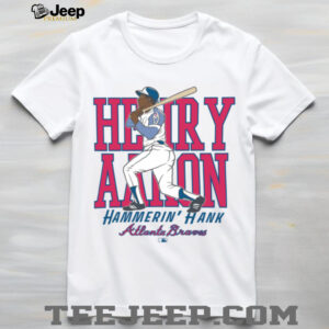 Atlanta Braves Hank Aaron Cooperstown Player T Shirt Hoodie