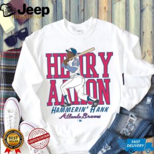 Atlanta Braves Hank Aaron Cooperstown Player T Shirt Hoodie