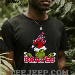 Atlanta Braves Logo Baseball Grinch Christmas T Shirt