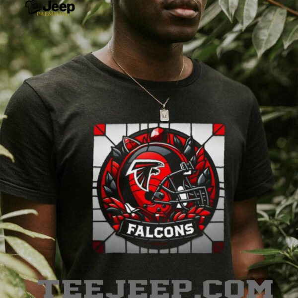 Atlanta Falcons Stained Glass Logo T Shirt