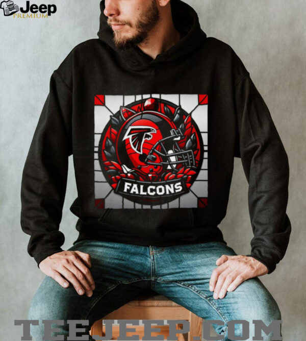 Atlanta Falcons Stained Glass Logo T Shirt