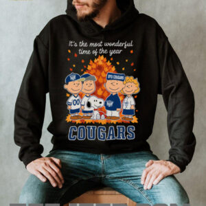 BYU Cougars x Peanuts Fall T Shirt It’s the Most Wonderful Time of the Year