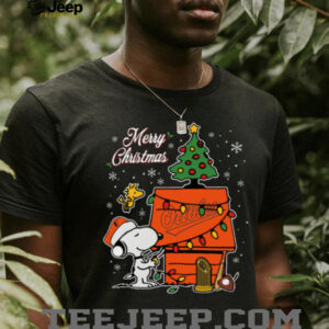 Baltimore Orioles Merry Christmas Snoopy Baby T Shirt Holiday Baseball Tee