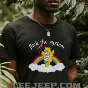 Bear resist fuck the system rainbow LGBT Pride Month shirt