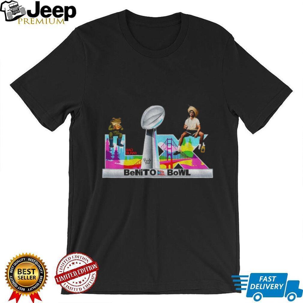 Benito Bowl Bad Bunny Super Bowl Colorful Concert Graphic shirt Benito Bowl Bad Bunny Super Bowl Colorful Concert Graphic shirt